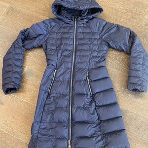 lululemon athletica Navy Blue Hooded Puffer Jacket Size 2